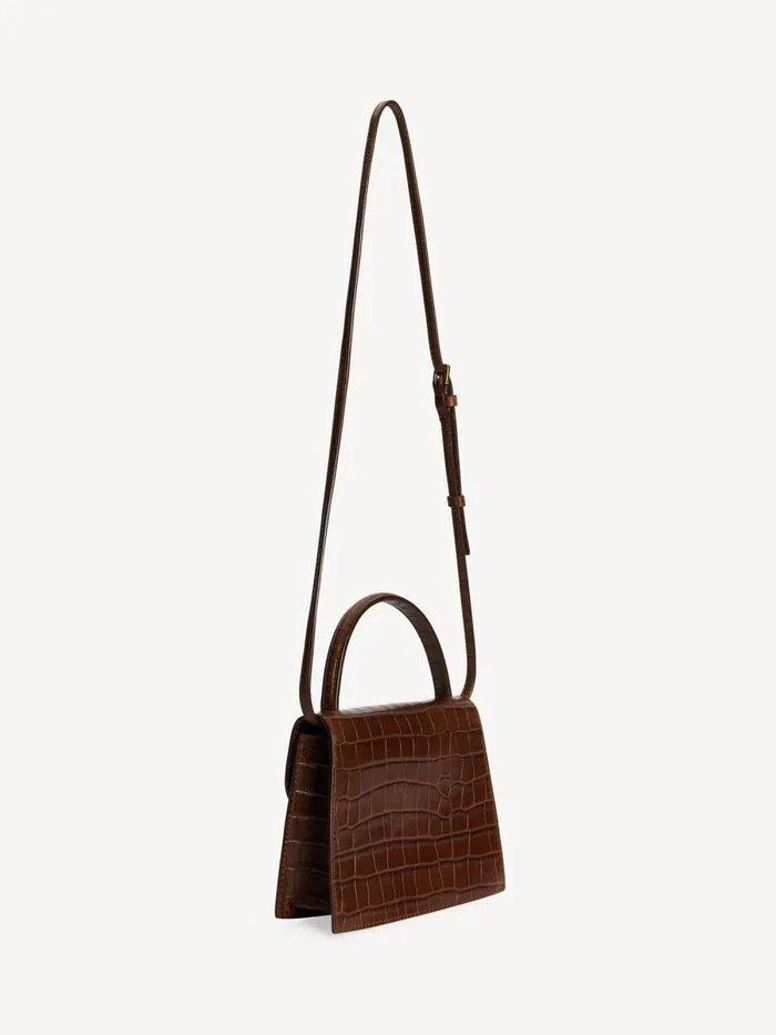 Ramil Leather Shoulder Bag Bison Women By Malene Birger Bags