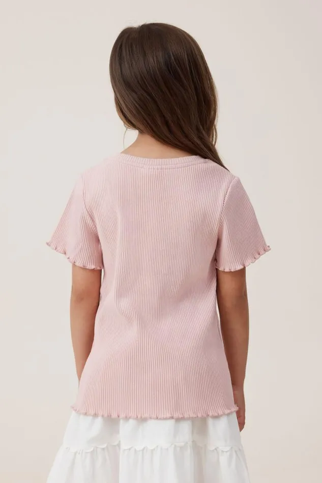Raya Rib Baby Tee Zephyrheart Diamontes Girls Cotton On Tops and TShirts Raya Rib Baby Tee Zephyrheart Diamontes Girls Cotton On Tops and TShirts