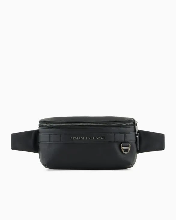 Rectangular Pouch With Hook Black Men Armani Belt Bags