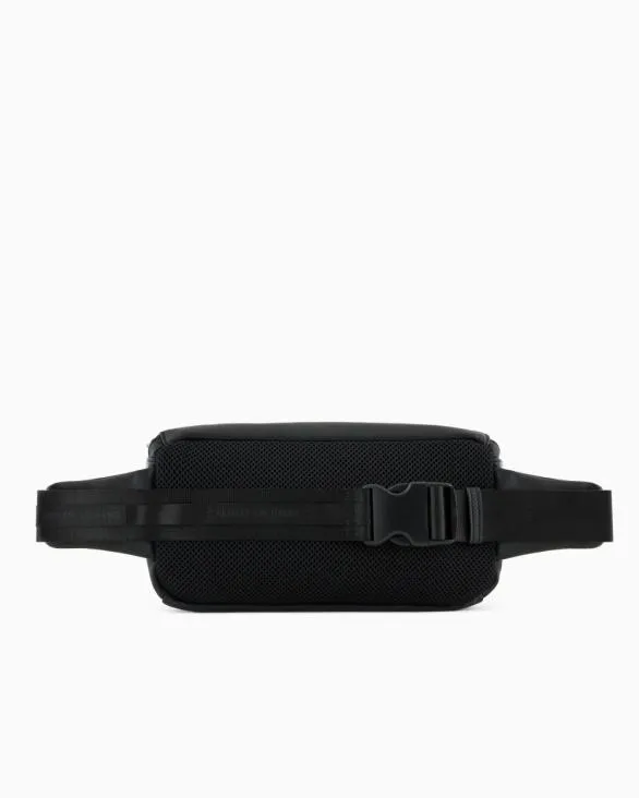 Rectangular Pouch With Hook Black Men Armani Belt Bags