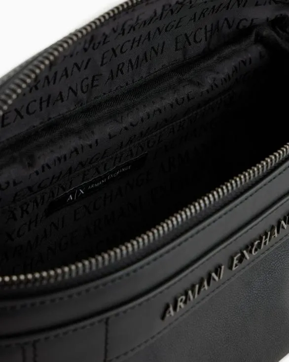 Rectangular Pouch With Hook Black Men Armani Belt Bags