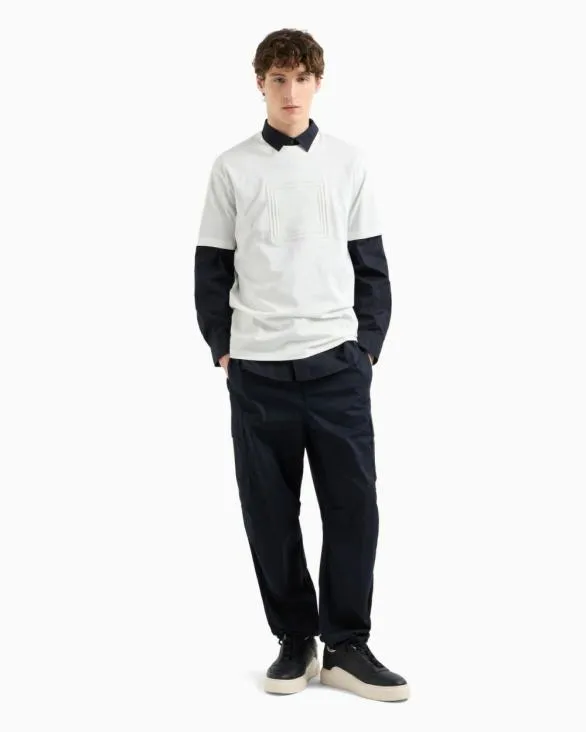 Regular Fit Poplin Shirt Navyblue Men Armani Shirts Regular Fit Poplin Shirt Navyblue Men Armani Shirts