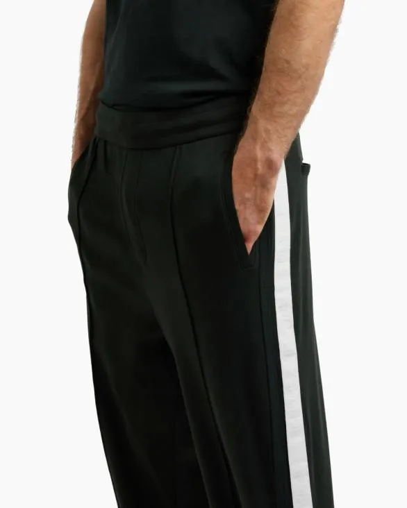 Regular Fit Trousers With Contrasting Band Green Men Armani Matching Sets Regular Fit Trousers With Contrasting Band Green Men Armani Matching Sets
