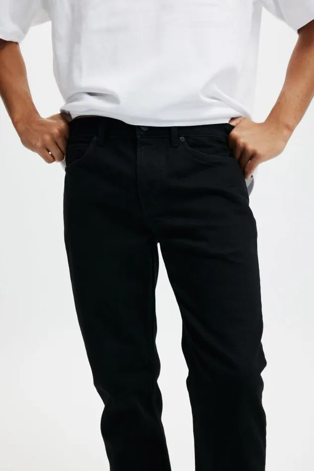 Regular Straight Jean Pitch Black Men Cotton On Pants Regular Straight Jean Pitch Black Men Cotton On Pants