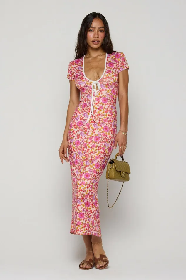 RESA Farrah Dress In Augusta Women Midi Dress