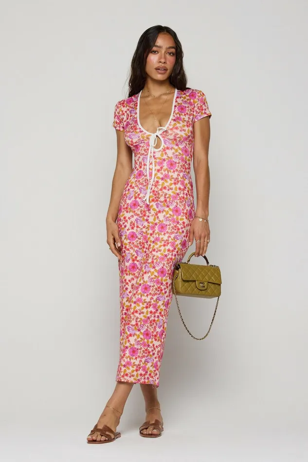 RESA Farrah Dress In Augusta Women Midi Dress