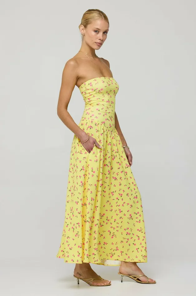 RESA Mackenzie Dress In Honey Women Midi Dress