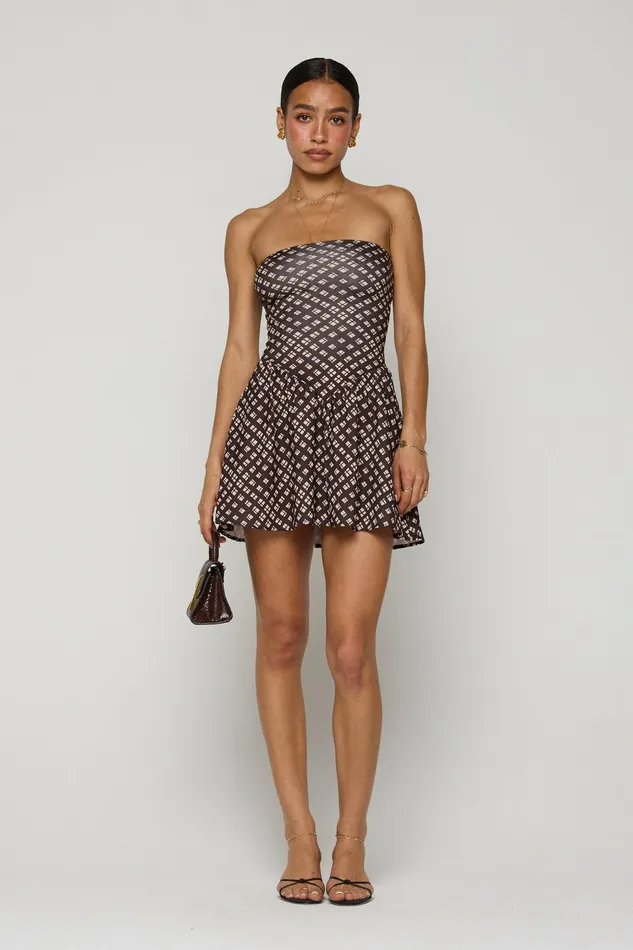 RESA Makie Mini In Mocha Women Mini Dresses