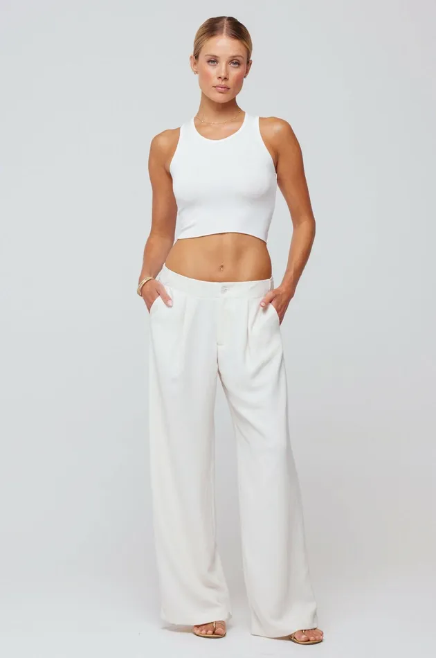 RESA Malcolm Trousers In Cream Women Bottoms