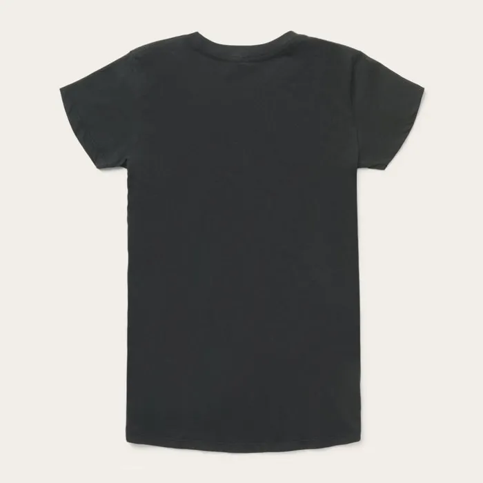 Rope Print Graphic Tee Black Women Stetson Tees