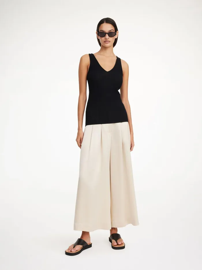 Rory Tank Top Black Women By Malene Birger Knitwear