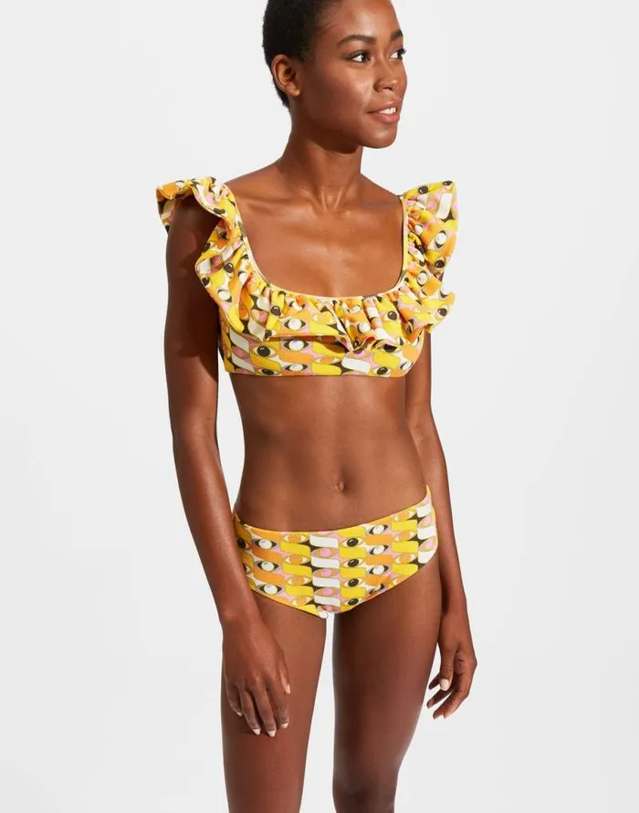 Ruffle Bikini Top Third Eye Women La Double J Swimwear