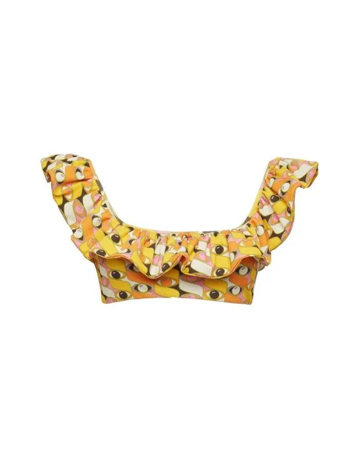 Ruffle Bikini Top Third Eye Women La Double J Swimwear Ruffle Bikini Top Third Eye Women La Double J Swimwear