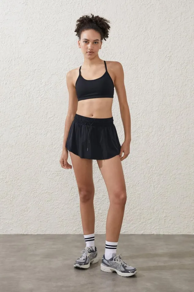 Run Mesh Skirt Black Women Cotton On Skirts