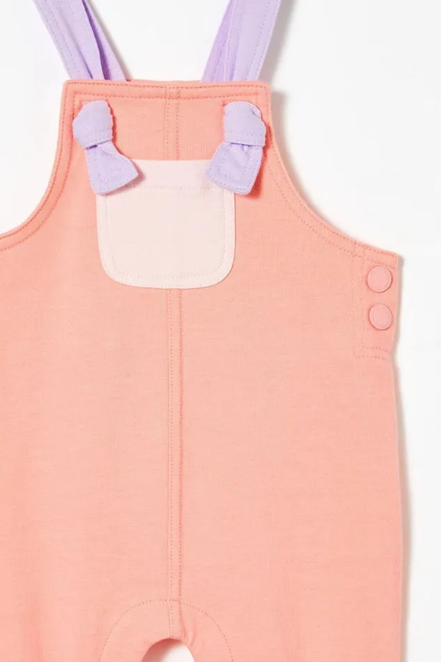Sam Overall Coral Dreamscolourblock Baby Cotton On Dresses and All In Ones Sam Overall Coral Dreamscolourblock Baby Cotton On Dresses and All In Ones