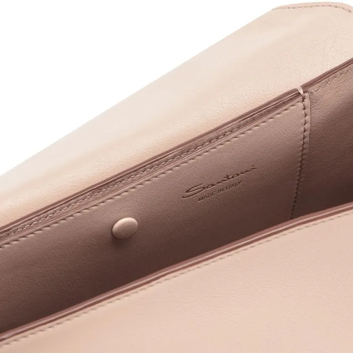 Santoni Beige Leather Thepluto Bag Women Bags