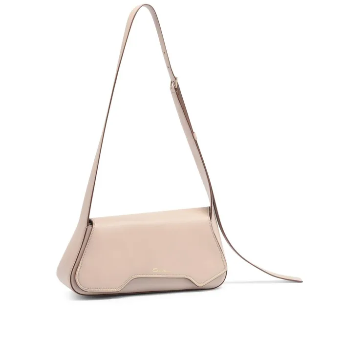Santoni Beige Leather Thepluto Bag Women Bags