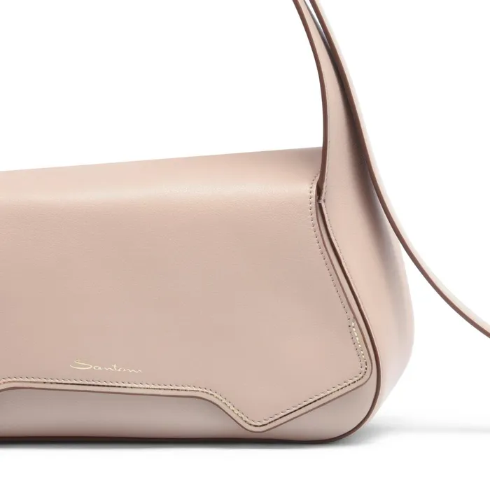 Santoni Beige Leather Thepluto Bag Women Bags