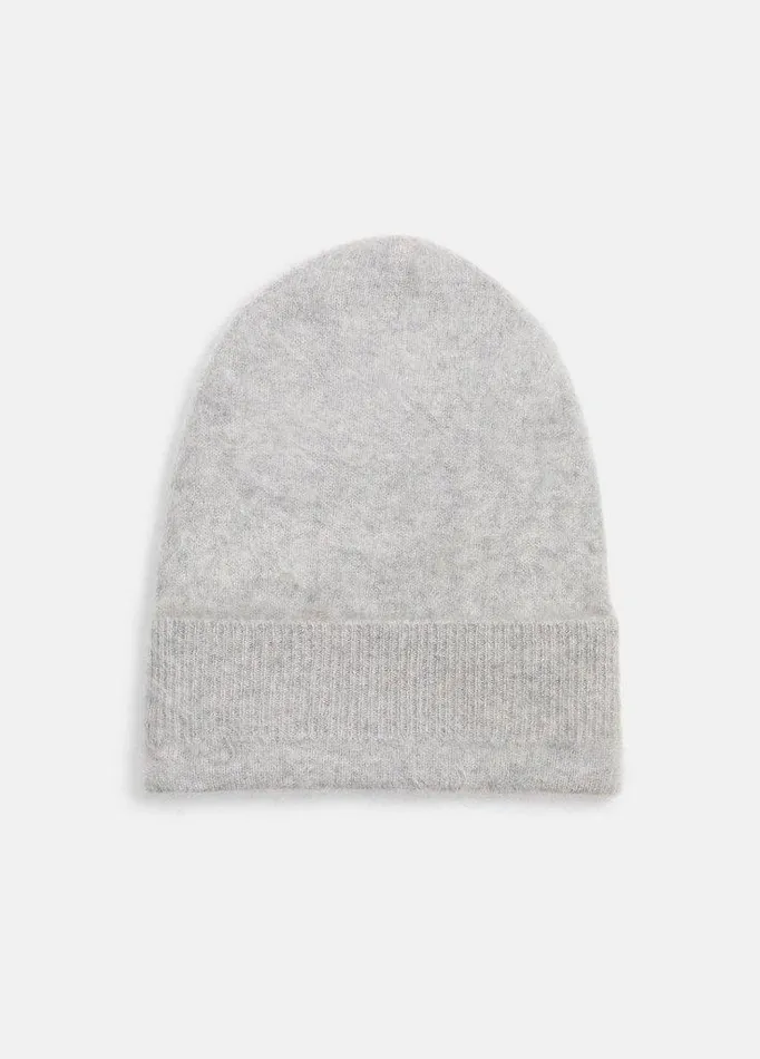 Scarves and Hats Women Vince Brushed Cashmere Beanie Heather Grey