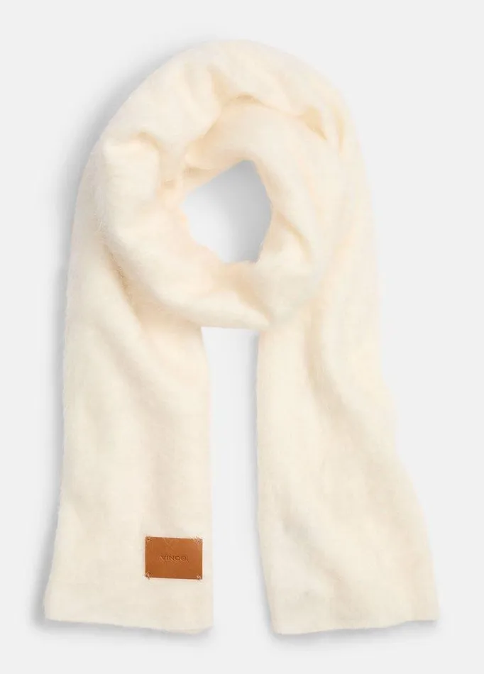 Scarves and Hats Women Vince Brushed Cashmere Oversized Scarf White Sand