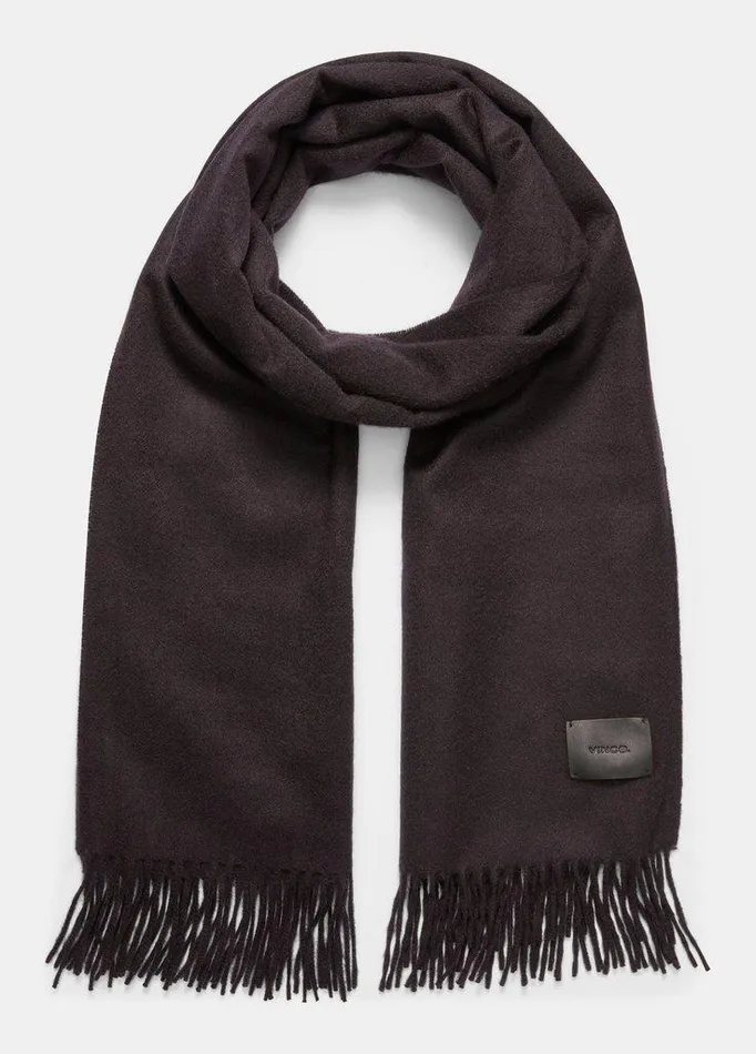 Scarves and Hats Women Vince Wool Fringed Wrap Black