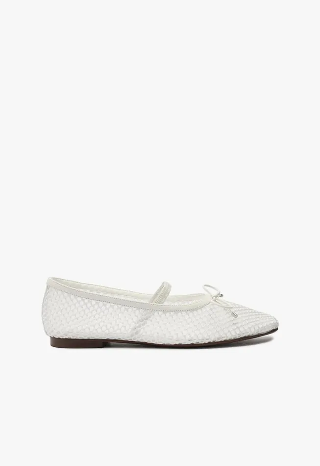 Schutz Shoes Ballerinas Arissa Mesh Flat White 8211 Women