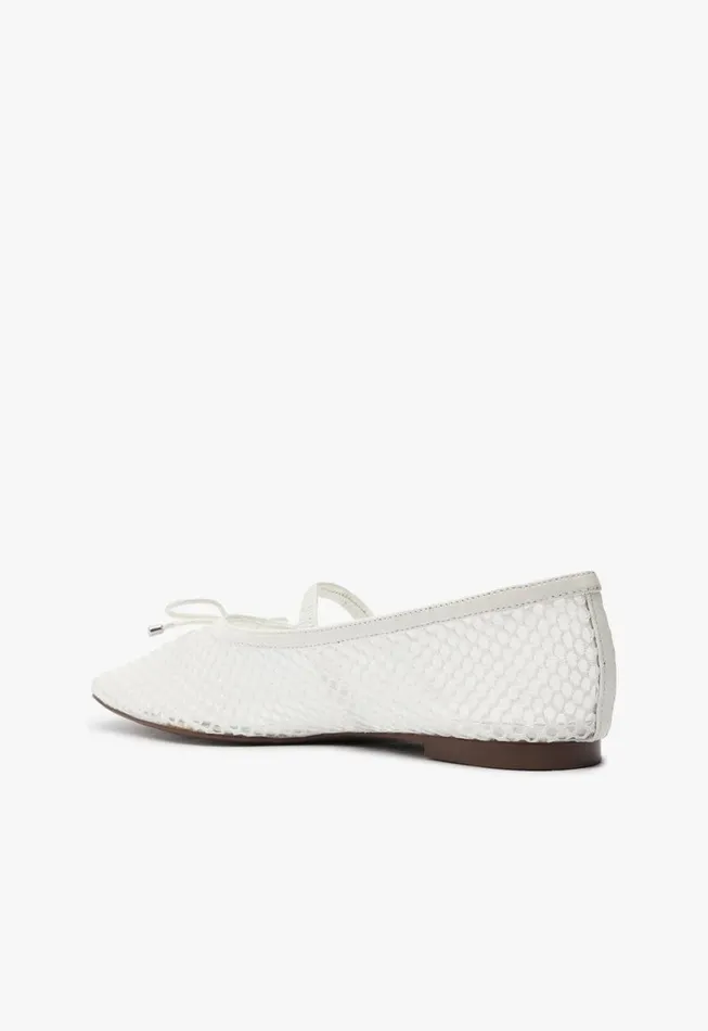 Schutz Shoes Ballerinas Arissa Mesh Flat White 8211 Women