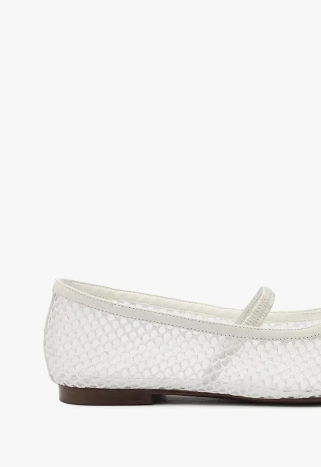 Schutz Shoes Ballerinas Arissa Mesh Flat White 8211 Women
