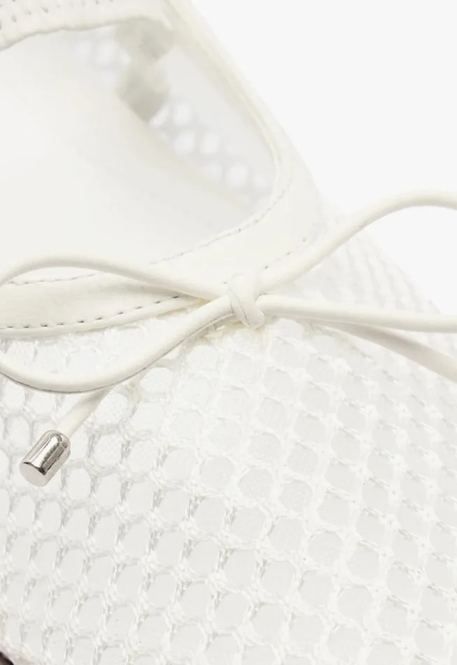 Schutz Shoes Ballerinas Arissa Mesh Flat White 8211 Women