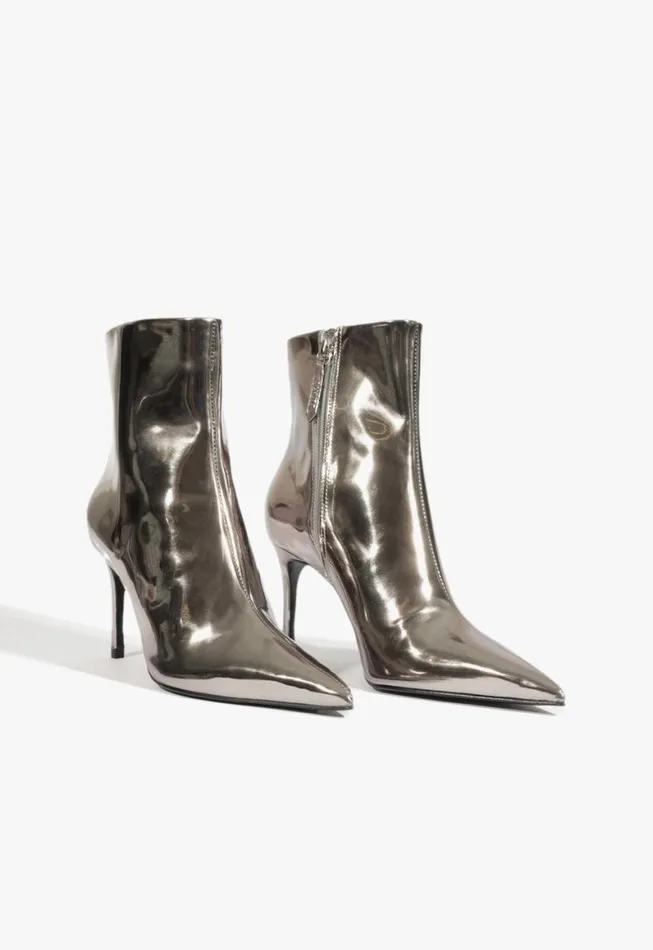 Schutz Shoes Booties Mikki Bootie Silver 8211 Women