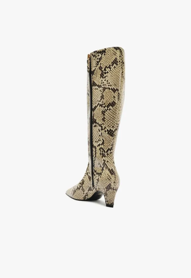 Schutz Shoes Boots Dellia Up Boot Animal Print 8211 Women