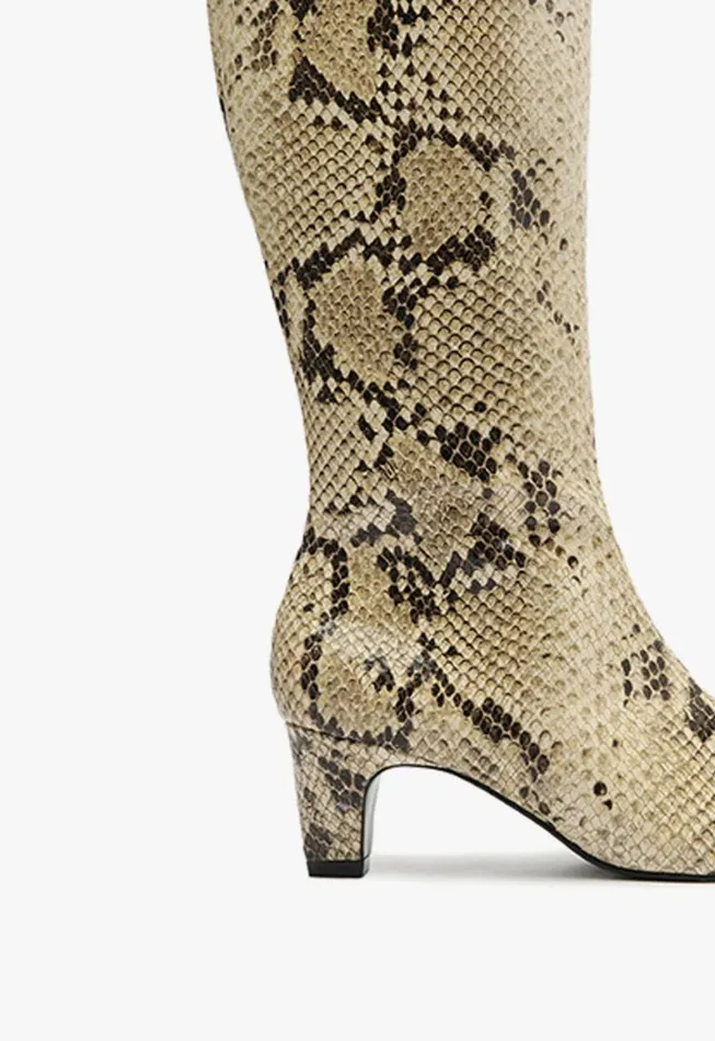 Schutz Shoes Boots Dellia Up Boot Animal Print 8211 Women