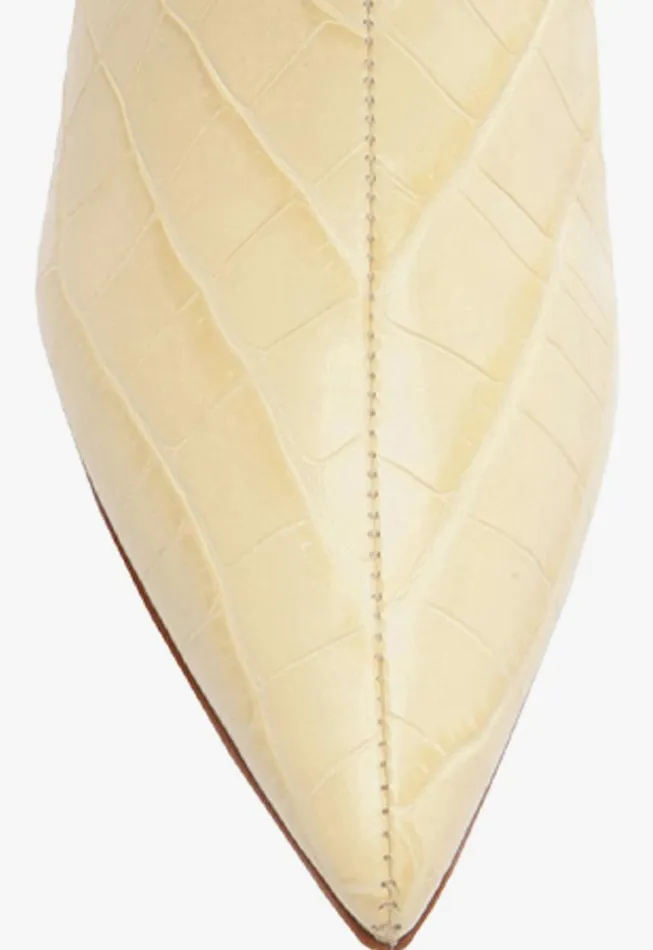 Schutz Shoes Boots Maryana Lo Wide Boot Beige 8211 Women