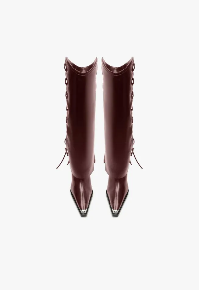 Schutz Shoes Boots Raffaela Cloak Eyelets Boot Brown 8211 Women