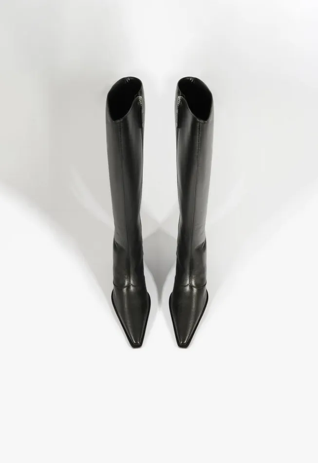 Schutz Shoes Boots Raffaela Up Mid Boot Black 8211 Women