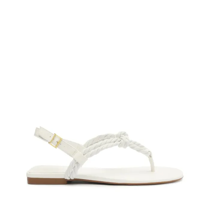 Schutz Shoes Flats Sage Flat Sandal White 8211 Women