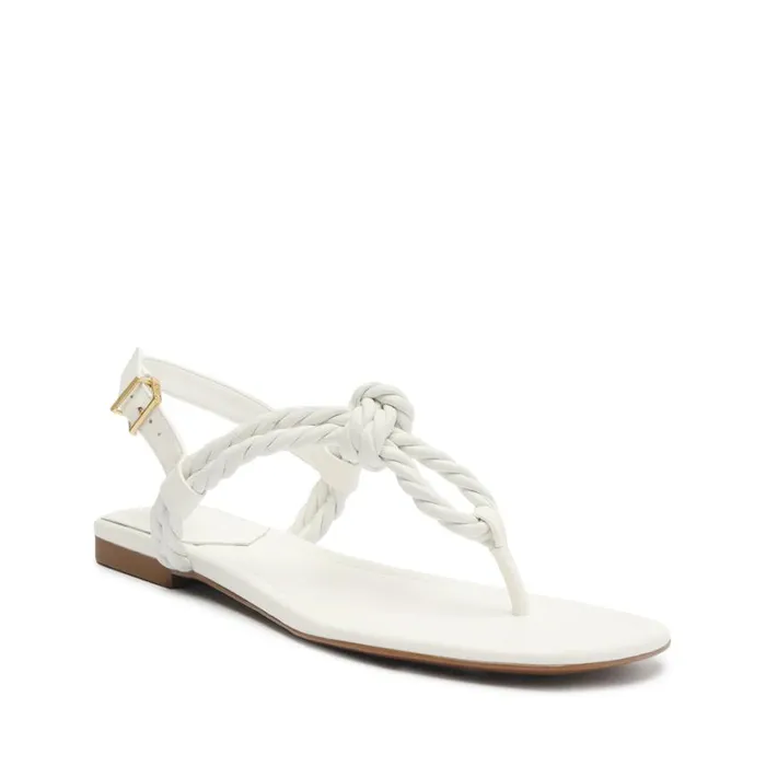 Schutz Shoes Flats Sage Flat Sandal White 8211 Women