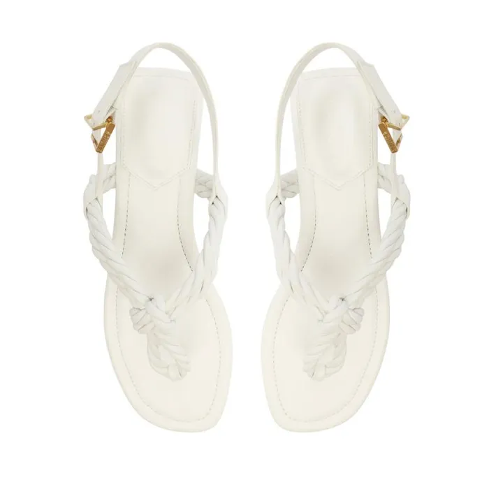 Schutz Shoes Flats Sage Flat Sandal White 8211 Women