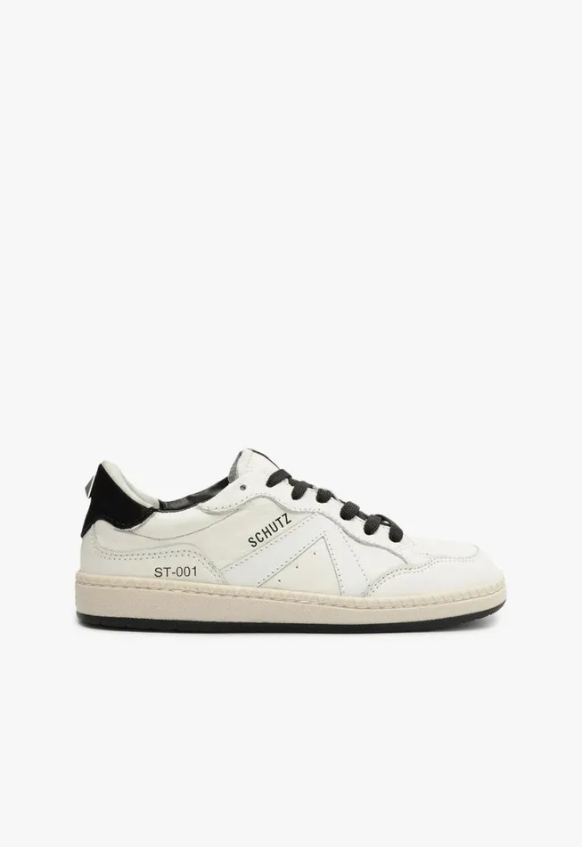 Schutz Shoes Sneakers ST001 Leather Sneaker White 8211 Women