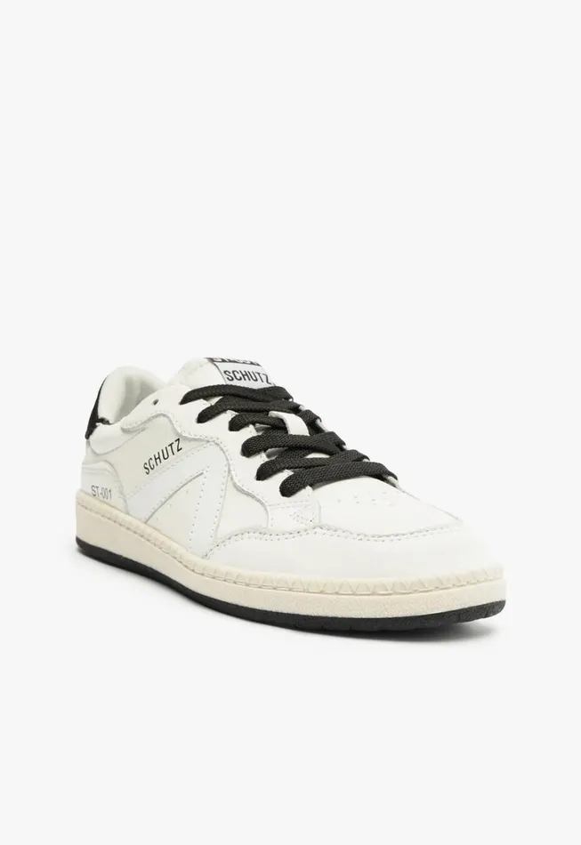 Schutz Shoes Sneakers ST001 Leather Sneaker White 8211 Women