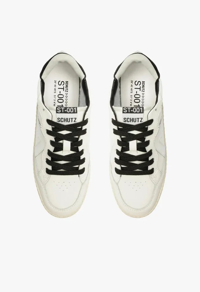 Schutz Shoes Sneakers ST001 Leather Sneaker White 8211 Women
