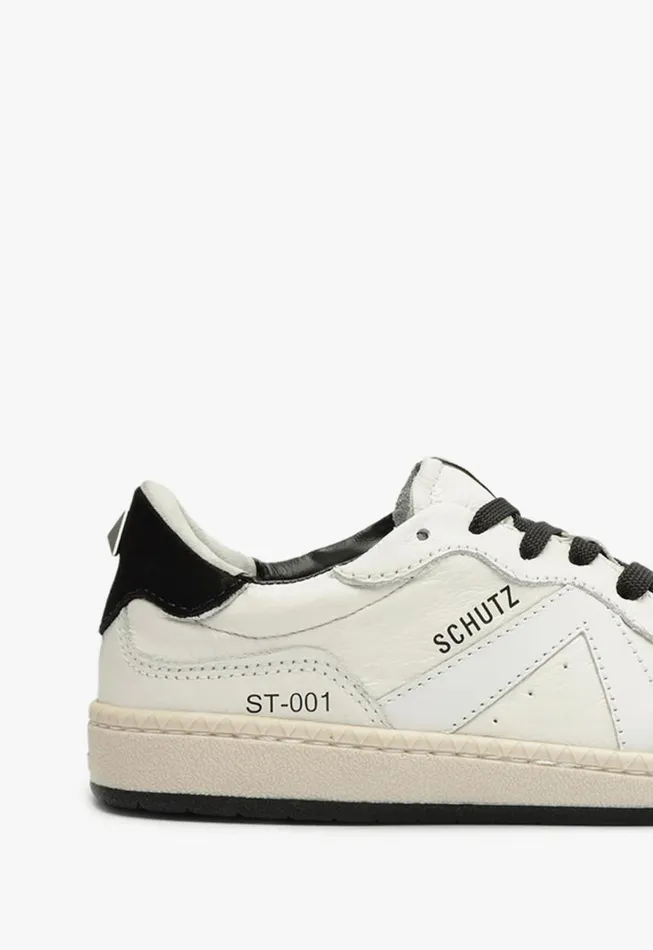 Schutz Shoes Sneakers ST001 Leather Sneaker White 8211 Women