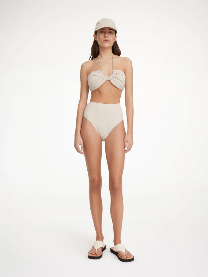 Seabay Bikini Bottoms Oyster Gray Women By Malene Birger Swimwear