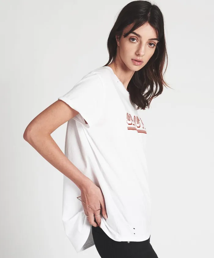 SEX INFUSED TEE WHITE Women One Teaspoon Basic Tees SEX INFUSED TEE WHITE Women One Teaspoon Basic Tees
