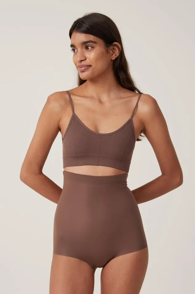 Shapewear High Waist Bikini Brief Espresso Women Cotton On Solutions