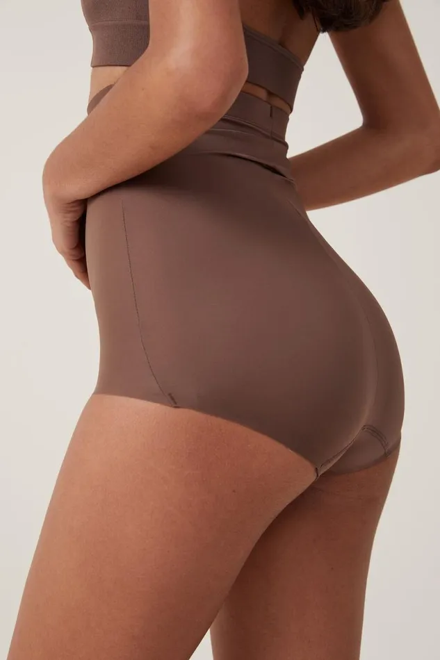Shapewear High Waist Bikini Brief Espresso Women Cotton On Solutions