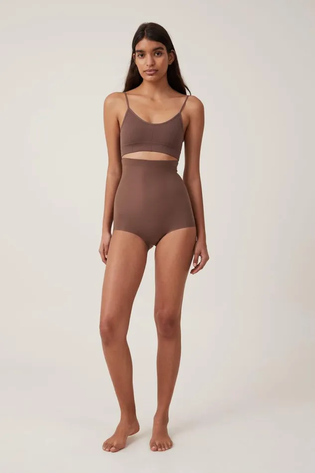 Shapewear High Waist Bikini Brief Espresso Women Cotton On Solutions