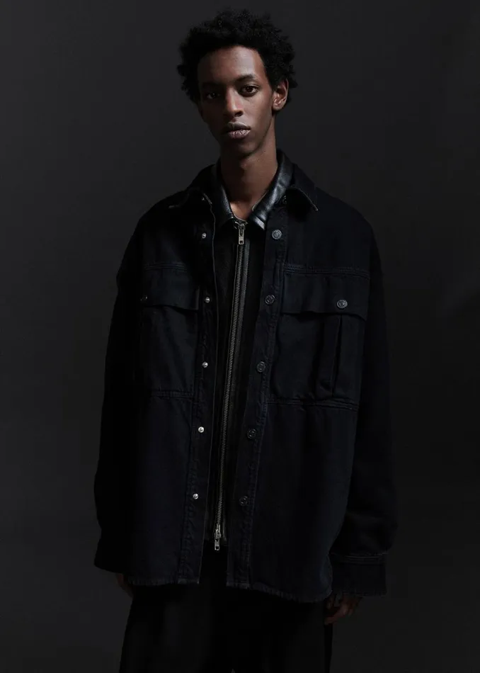 Shirts Men Agolde Axel Shirt In Crushed