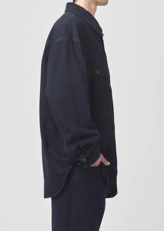 Shirts Men Agolde Axel Shirt In Crushed