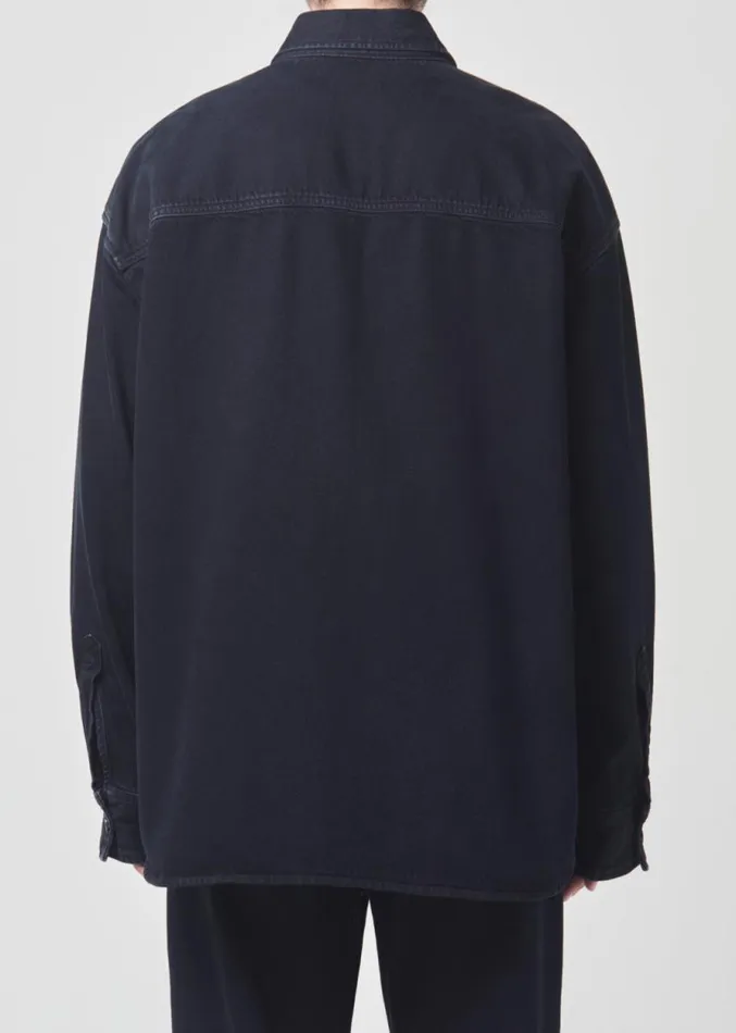 Shirts Men Agolde Axel Shirt In Crushed